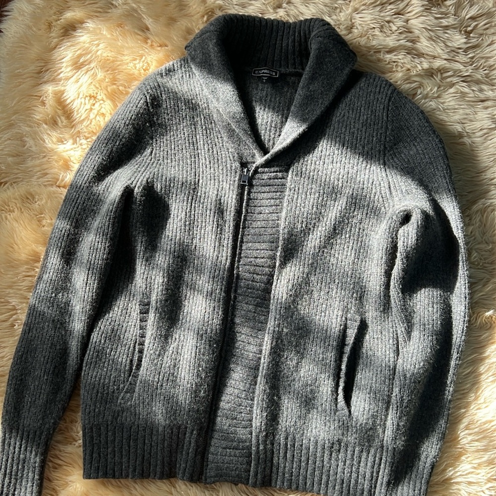 Men sweater with zipper